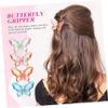 OFFIGAM 4-Piece Colorful Butterfly Hair Clips, Non-Slip Hair Claws for Women view 3