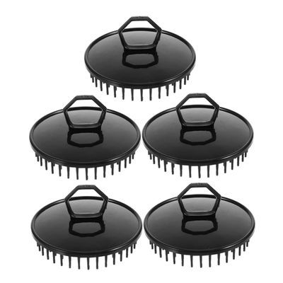 Plastic Scalp Massage Brushes, 5-Piece Set