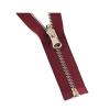 #5 Open-End Metal Zipper for Sewing, 1 Piece, Reversible Pull, Red, 70 cm view 1