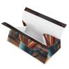 Blue Rectangular Leather Tissue Box Cover with Stud view 2