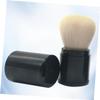 Retractable Blush Brush with Handle, Black Makeup Brush view 2