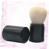 Retractable Blush Brush with Handle, Black Makeup Brush view 4