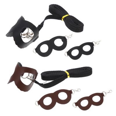 GALPADA 2-Piece Hamster Harness with Leash for Small Animals, PU and Polyester, 3 Sizes