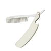 Foldable Beard Comb for Men, Zinc Alloy, Silver view 1