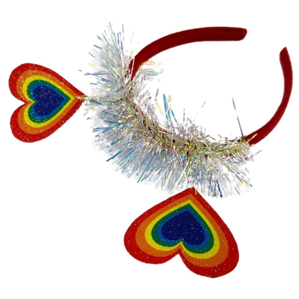 VANZACK Pride Headband with Rainbow Design, Adjustable Size and Non-Slip Fit