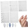 DECOMELODY Self-Adhesive Small Silver Star Nail Stickers, 5 Sheets view 1