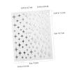 DECOMELODY Self-Adhesive Small Silver Star Nail Stickers, 5 Sheets view 2