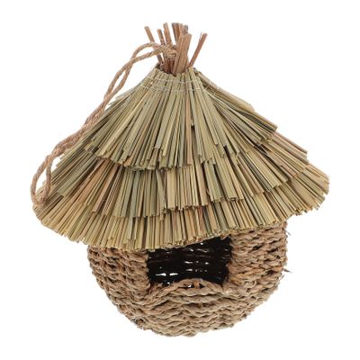 HOMOBABE Handmade Woven Bird House and Parrot Hideaway
