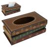 ACOGEDO Retro Wooden Book-Shaped Tissue Box Holder view 2