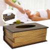 ACOGEDO Retro Wooden Book-Shaped Tissue Box Holder view 3