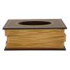 ACOGEDO Retro Wooden Book-Shaped Tissue Box Holder view 4