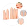 VALICLUD Silicone Manicure Practice Fingers, 5-Piece Set, Khaki view 4