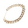 WOONEKY Metal Pet Necklace Gold Durable with Pendant for Small Dogs Cats Party Jewelry view 1