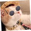WOONEKY Metal Pet Necklace Gold Durable with Pendant for Small Dogs Cats Party Jewelry view 4