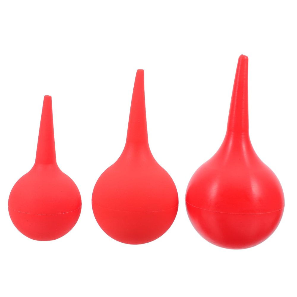 SOPOTUTU 3-Piece Ear Syringe Bulbs, 30 mL/60 mL/90 mL, Non-Slip Tapered Tip, for All Ages