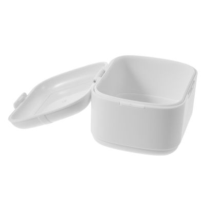 TOPPERFUN Scratch-Resistant Denture Storage Box, Compact PP with Secure Closure for Hygienic Outdoor Use