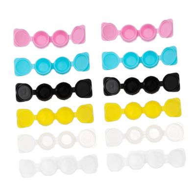 WEKAMOS 14-Piece Push-Top Contact Lens Cases for Travel