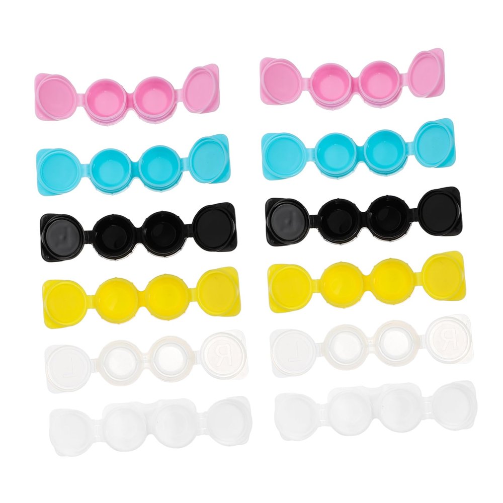 WEKAMOS 14-Piece Push-Top Contact Lens Cases for Travel