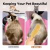 Dog Deshedding Brush with Non-Slip Handle view 2