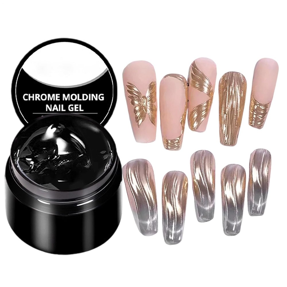 Solid Sculpting Gel for Nails, LED/UV Nail Extension Adhesive