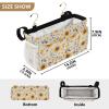 FRODOTGV Bedside Storage Caddy with Pockets, Brown Pattern view 4