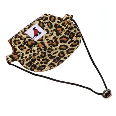 BAZEITFLOW Dog Baseball Cap with Leopard Print