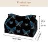 lcndlsoe Tissue Box Holders, Blooming Rose Pattern, Rectangular Faux Leather, Decorative Tabletop Organizer, 2-Pack view 4