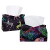 lcndlsoe Tissue Box Holder, Tropical Palm Leaf and Monstera Floral Pattern, Rectangular Leather Organizer, 2-Pack view 1