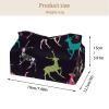 lcndlsoe Tissue Box Holder, Tropical Palm Leaf and Monstera Floral Pattern, Rectangular Leather Organizer, 2-Pack view 4