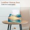 lcndlsoe Tissue Box Holders, Blue Coral and Algae, Rectangular, Microfiber Leather, 2-Pack view 2