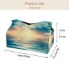 lcndlsoe Tissue Box Holders, Blue Coral and Algae, Rectangular, Microfiber Leather, 2-Pack view 4