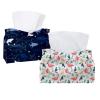 lcndlsoe Tissue Box Holder, Tropical Pink Flamingos and Toucans, Rectangular, Leather, 2-Pack view 1