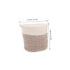 Sosoport Woven Cotton Laundry Basket, 20 cm, Brown view 2