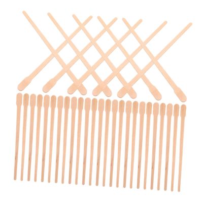 Wax Applicators for Precise Application with Oval Head, 100 Count