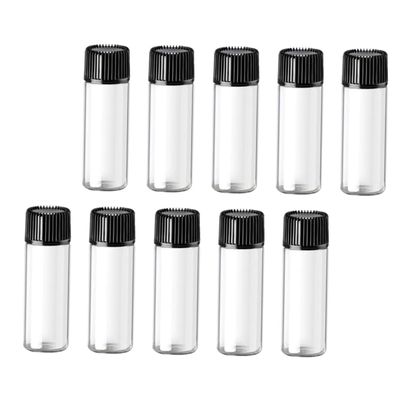 Veemoon 24 Small Glass Bottles for Essential Oils with Black Screw Caps for Travel and Hotels