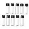 Veemoon 24 Small Glass Bottles for Essential Oils with Black Screw Caps for Travel and Hotels view 1