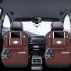 Car Seat Back Organizer, PU Leather Kick Mat and Backseat Protector view 3