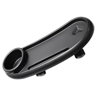 Removable Plastic Stroller Tray with Cup Holder, Black