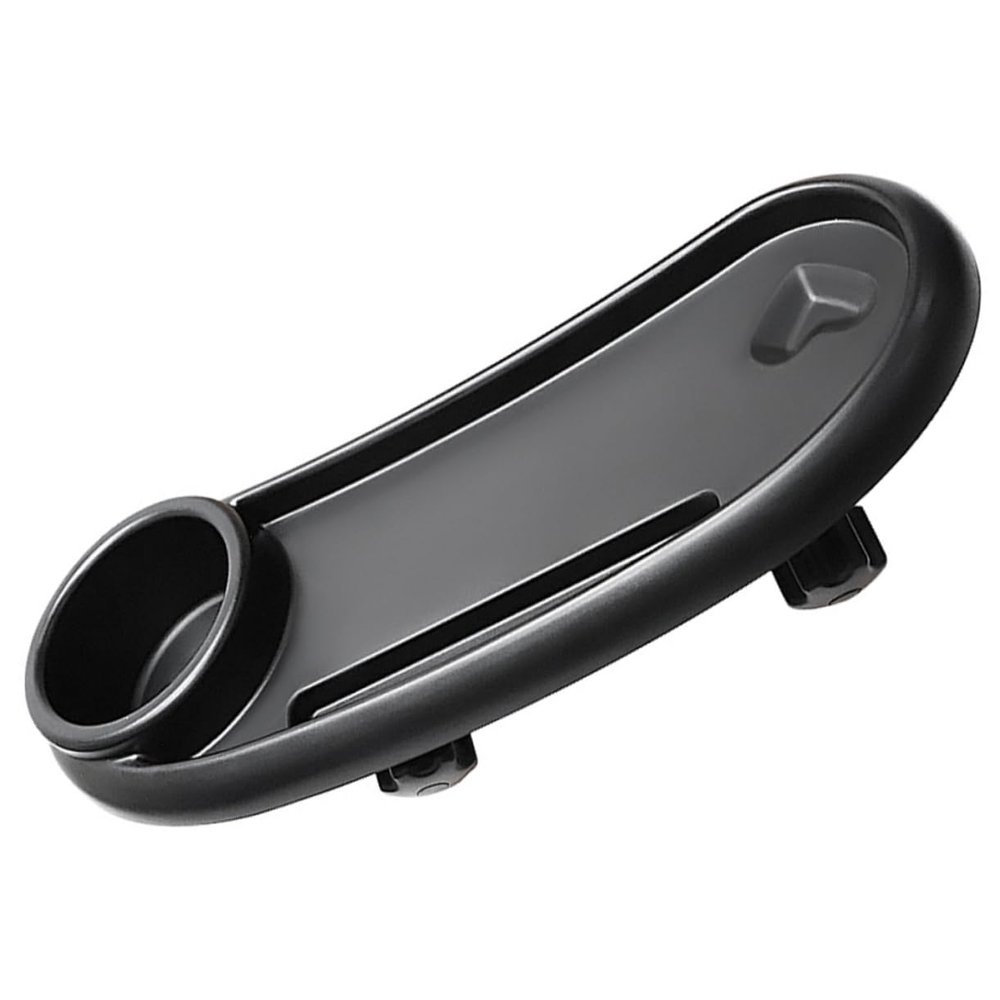 Removable Plastic Stroller Tray with Cup Holder, Black