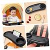 Removable Plastic Stroller Tray with Cup Holder, Black view 4