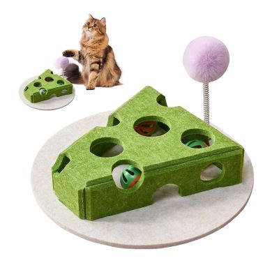 Cat Food Puzzle Toy with Interactive Wand