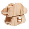 BESTonZON Wooden Rabbit Feeder Stand view 1