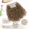 FLUFYMOOZ 4-Piece 14-Inch Clip-In Curly Hair Extensions, Deep Dirty Blonde view 4