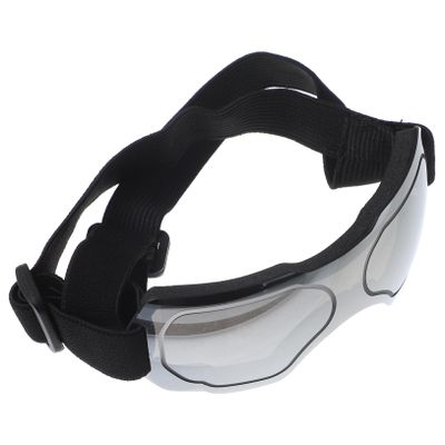 GRIRIW Adjustable UV-Protective Dog Goggles, Windproof, Silver