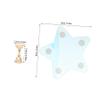 Acrylic Nail Holder for Artificial Fingernails with Metal Base, Blue view 2