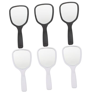 VALICLUD Compact Hand Mirrors, Lightweight PS and Aluminum, 6-Pack