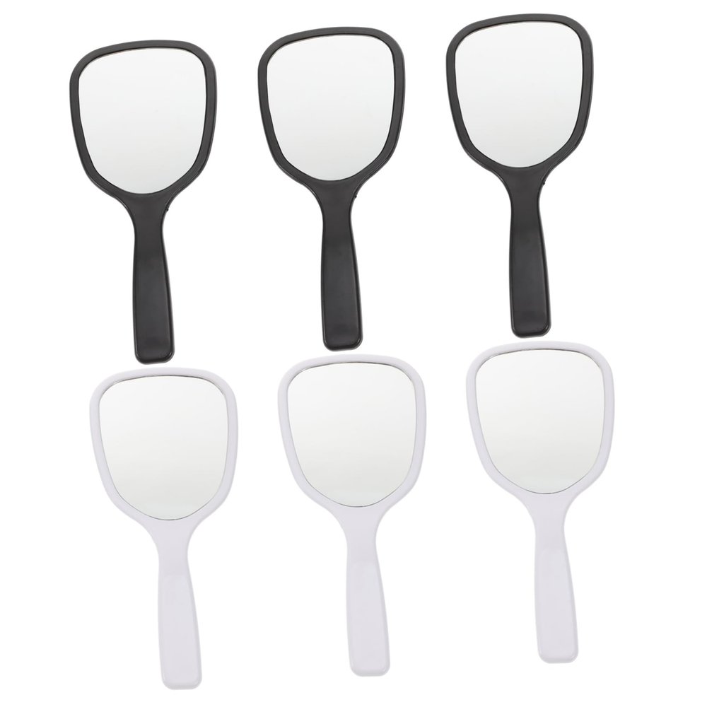 VALICLUD Compact Hand Mirrors, Lightweight PS and Aluminum, 6-Pack