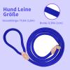 Retractable Dog Leash with Stop, 180 cm Adjustable Leash with Collar, Weather-Resistant for Small to Large Dogs, Blue view 2