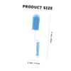 HONITANO 3-Piece Bottle Brush Set for Baby Bottles and Drinking Bottles, Durable and Flexible, Blue view 2