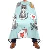 Haircut Cape with Cute Cats, Shampoo Cape, 160 x 140 cm, Salon Cape for Customers view 2